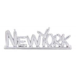 Silver New York Balloon Letters