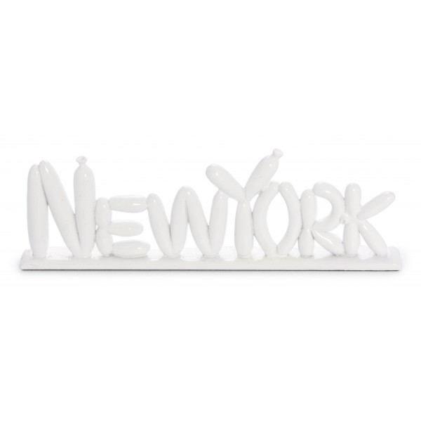 White New York Balloon Letters