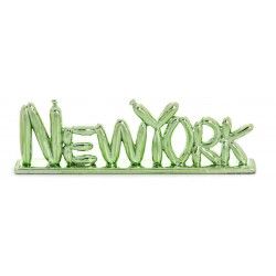 Green New York Balloon Letters