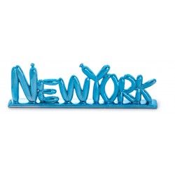 Blue New York Balloon Letters