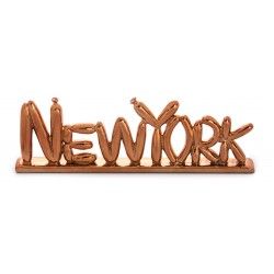 Orange New York Balloon Letters