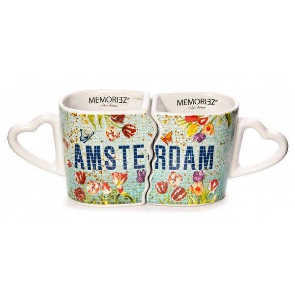 Mossaic Vintage Floral Amsterdam 2 Set Mugs 12oz